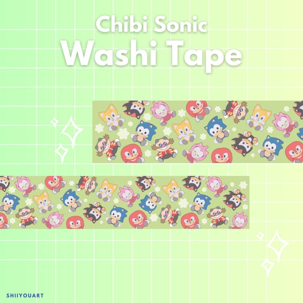 Chibi Sonic Washi Tape