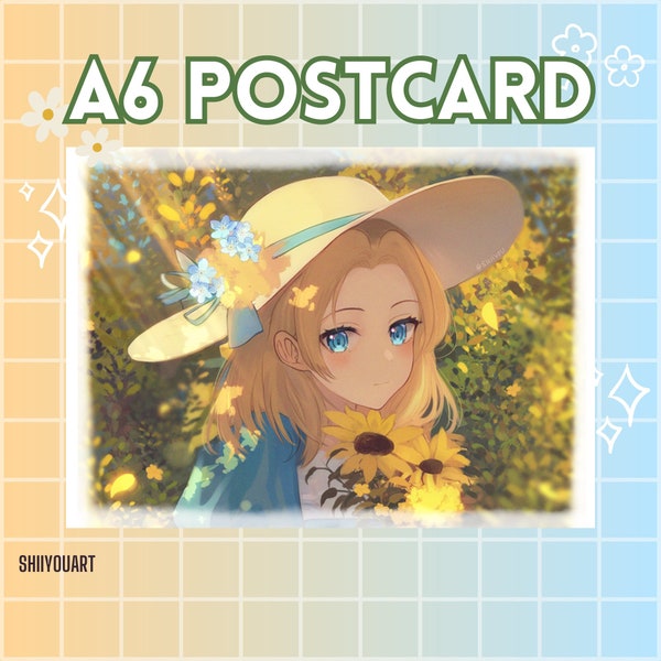 Maria Sonnenblume Postkarte | A6 Druck