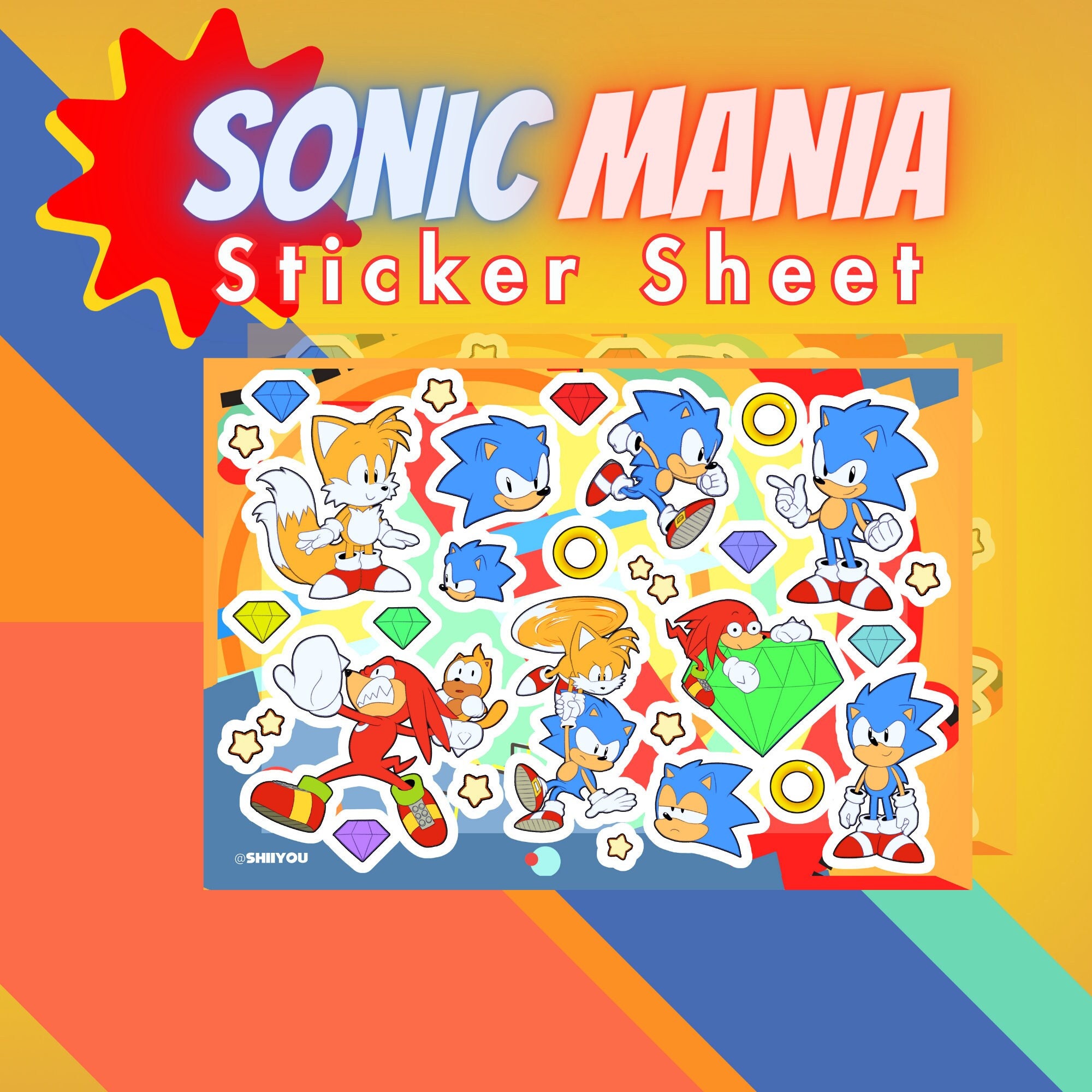 Sonic Mania Plus 4x6 Inch Glossy Prints SEGA 