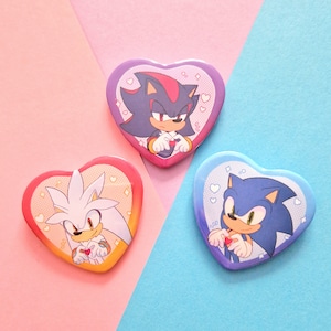 Hedgehogs Heart Pin Badge