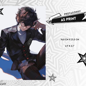Persona5 Protagonista A5 Wydruk