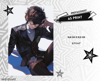 Stampa A5 protagonista di Persona5