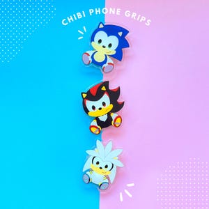 Chibi Sonic Phone Grips
