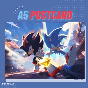 Sonic & Shadow A5 Postcard Print