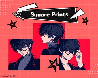 Persona5 Protagonist Square Prints