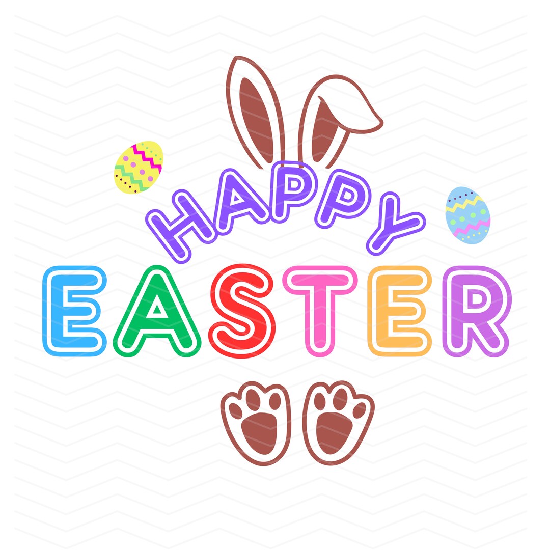 Happy Easter Brown Png - Etsy