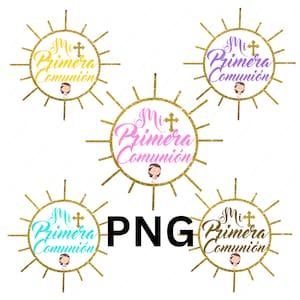 Mi primeira comunhão png design digital