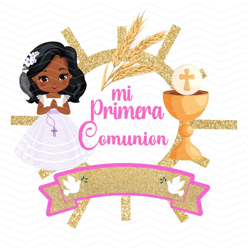 Mi Primera Comunion Girl Png Digital Design - Etsy