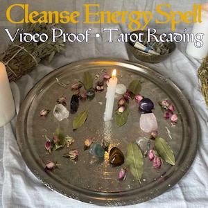 Energy Cleanse Remove Negative Energy Clear Energy Centres Cord Cutting Remove Evil Eye Energy Healing and Tarot Reading with video proof