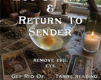 Egg Cleanse & Return to Sender Spell | Remove Negative Energy Evil Eye | White Magic Digital Download | Tarot Reading | Fast Cast