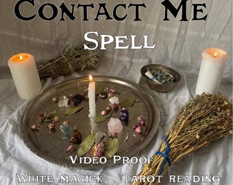 Contact Me Spell & Psychic Reading | Make Them Text You | White Magic Digital Download | Love Spell | Communication Spell Casting