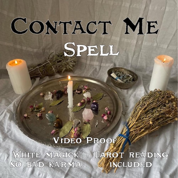 Contact Me Spell & Psychic Reading | Make Them Text You | White Magic Digital Download | Love Spell | Communication Spell Casting