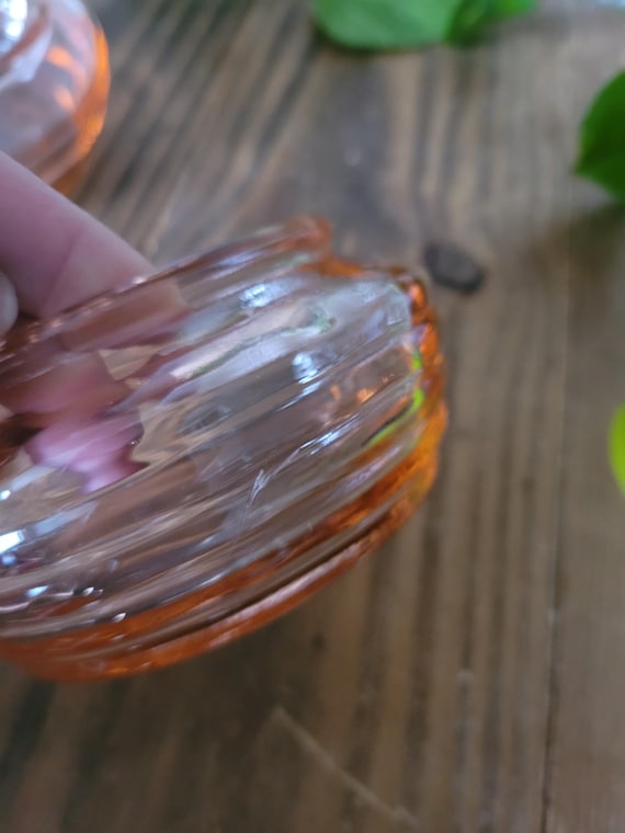 Pink Depression Glass Ring Trinket Dish | Pink Gl… - image 8