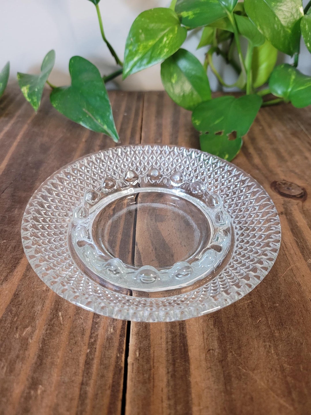 Vintage Clear Glass Ashtrays