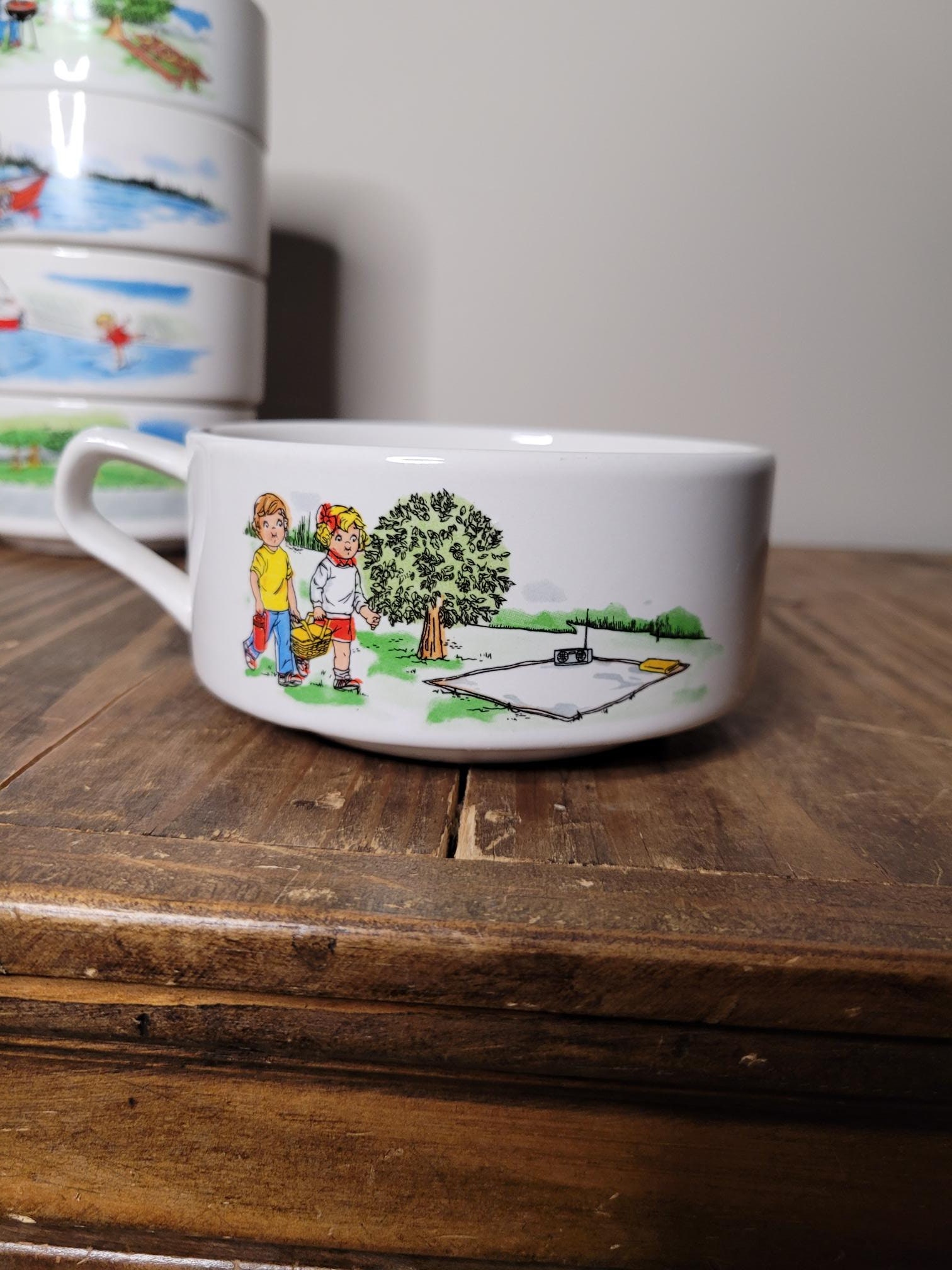 Vintage Campbell's Soup Kid Bowls: Retro Cereal Bowls, Collectible