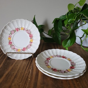 Copeland Spode England Rose Briar Teacup Saucer | Replacement Teacup Saucer Rose Briar Pattern | Copeland Spode Replacement China Saucer