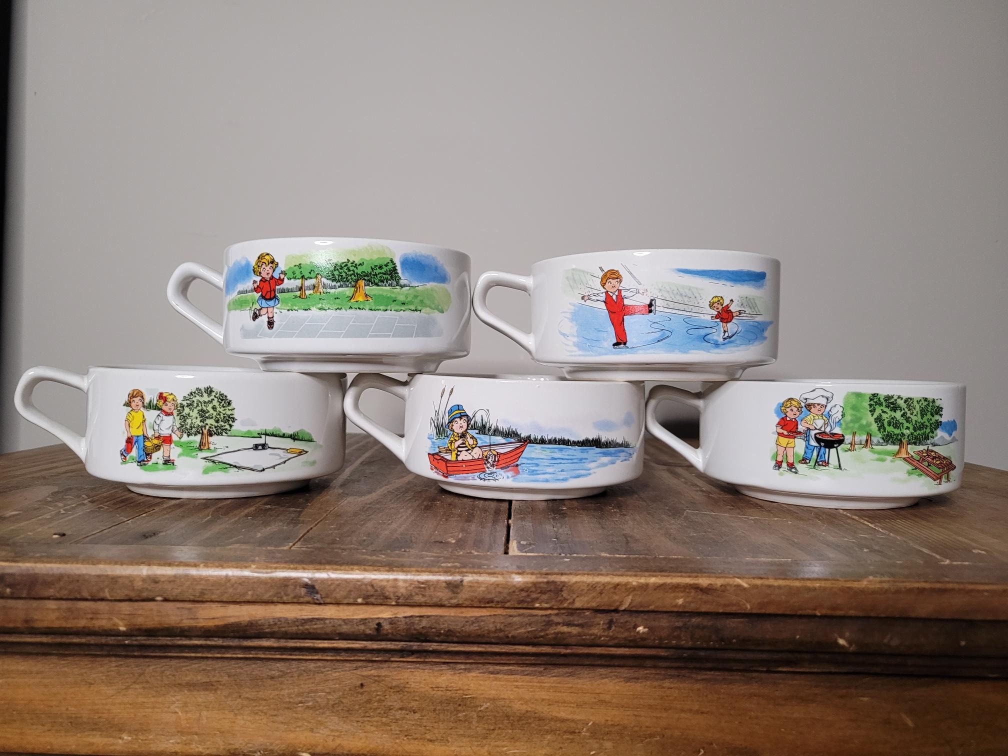Vintage Campbell's Soup Kid Bowls: Retro Cereal Bowls