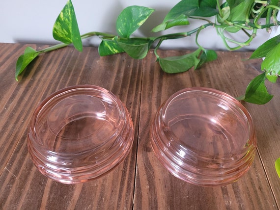 Pink Depression Glass Ring Trinket Dish | Pink Gl… - image 4