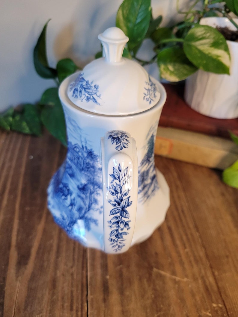 Ridgway Ironstone 'hayride' Teapot / Coffee Pot Rare Etsy