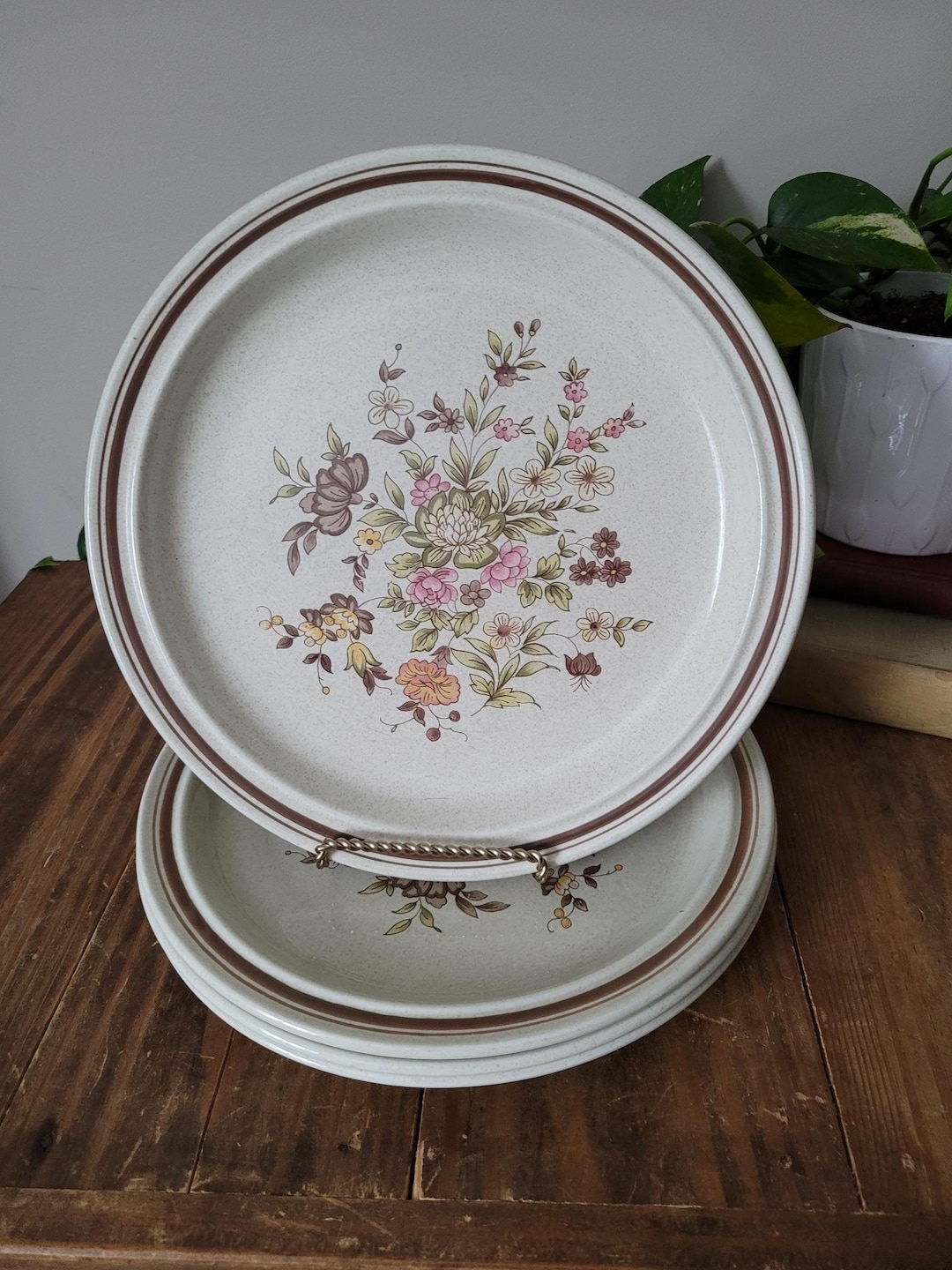 Set of 4 Royal Doulton Lambethware Gaiety Dinner Plates Etsy Canada