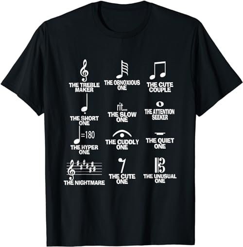 Musical Notes Symbol Definition Humor Funny Christmas Gift Short Sleeve  T-Shirt, Sweatshirt, Hoodie - 100040