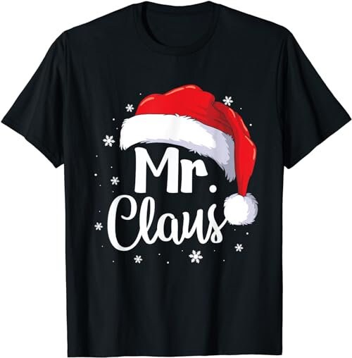 Mr. Claus Christmas Couples Matching His And Her Pajama  T-Shirt, Sweatshirt, Hoodie - 100425
