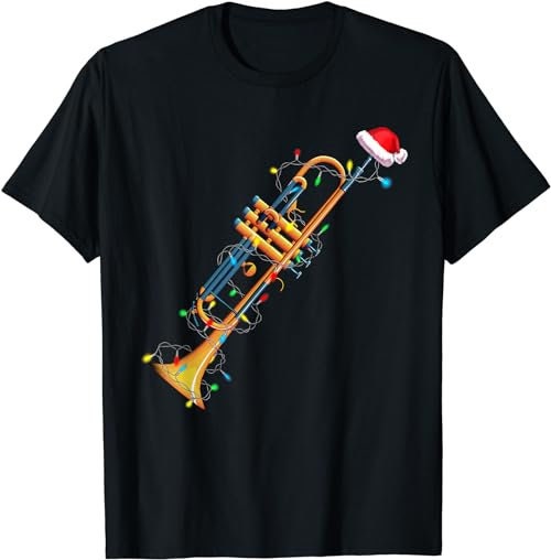 Funny Christmas Trumpet Tree Xmas Trumpet Player Gift  T-Shirt, Sweatshirt, Hoodie - 100419