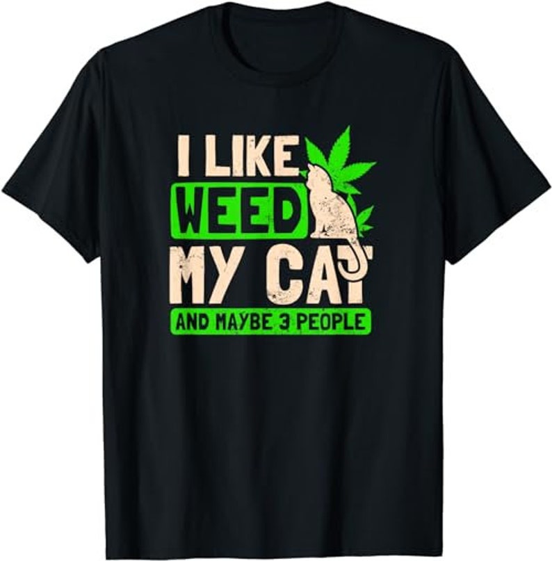 Cat Weed Design I Like My Cat Gift Camiseta sudadera Etsy España