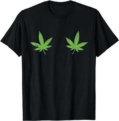 Marijuana Leaf Boob Funny Pot Weed Leaves Christmas Bikinis  T-Shirt, Sweatshirt, Hoodie - 100163