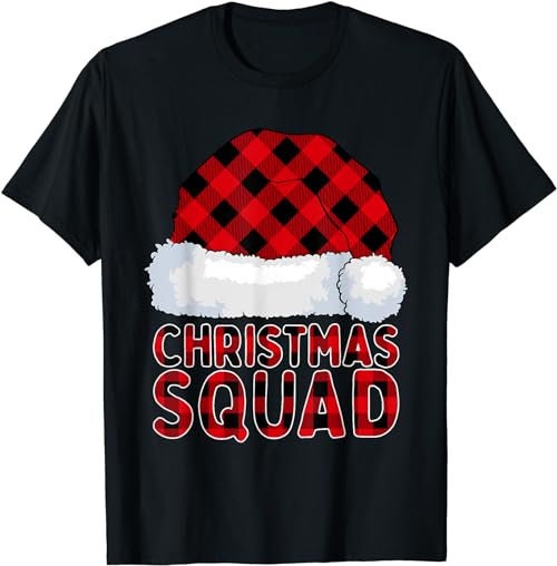 Christmas Squad Family Group Matching Xmas Plaid Pajama  T-Shirt, Sweatshirt, Hoodie - 100111