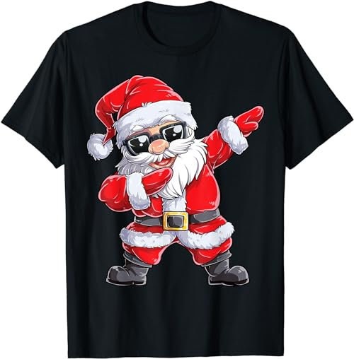 Dabbing Santa Claus Christmas Boys Men Funny Xmas Dab Dance  T-Shirt, Sweatshirt, Hoodie - 100159