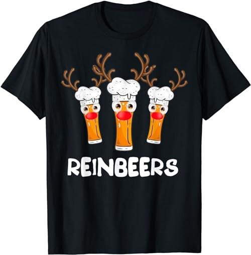 Reinbeers Funny Reindeer Beer Christmas Drinking Xmas Gift  T-Shirt, Sweatshirt, Hoodie - 100197