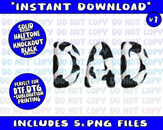 Cow Dad Birthday Family Matching Fathers Day Boy Girl Farm