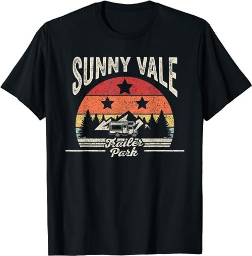 Vintage Retro Sunnyvale Trailer Park  T-Shirt, Sweatshirt, Hoodie - 26971