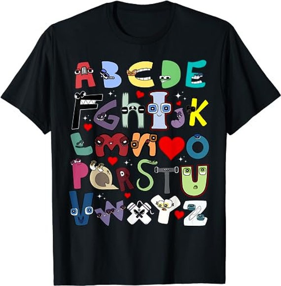 Alphabet Lore A-Z I Love You Letter For Kids Boys And Girls Unisex T-Shirt