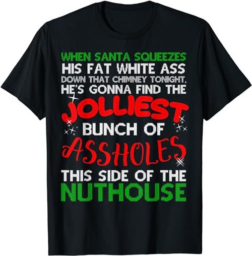 Christmas Vacation Jolliest Bunch Ugly Christmas Xmas Gifts  T-Shirt, Sweatshirt, Hoodie - 100168