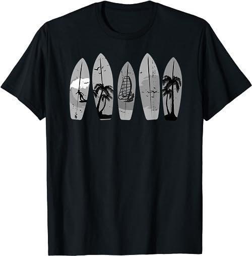Surfing Surfboard Vintage Classic Retro Surfboarder Surfer  T-Shirt, Sweatshirt, Hoodie - 26875