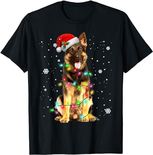 German Shepherd Dog Tree Christmas Sweater Xmas Dogs Gifts  T-Shirt, Sweatshirt, Hoodie - 100187