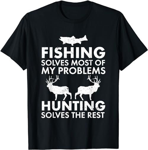 Funny Fishing And Hunting Gift Christmas Humor Hunter Cool  T-Shirt, Sweatshirt, Hoodie - 100039