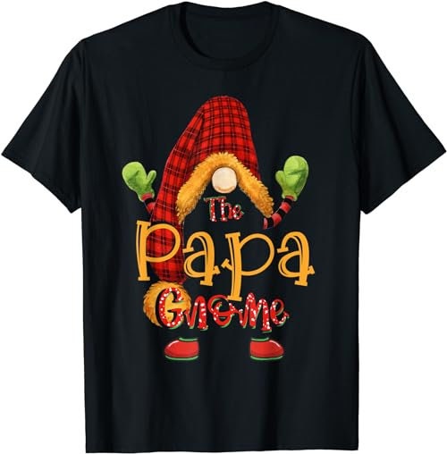 Papa gnome christmas pajamas matching family group  T-Shirt, Sweatshirt, Hoodie - 100115