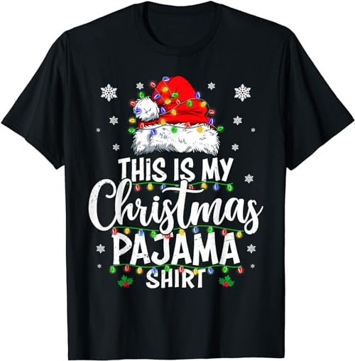 This Is My Christmas Pajama Shirt Lights Men Women Kid  T-Shirt, Sweatshirt, Hoodie - 100088