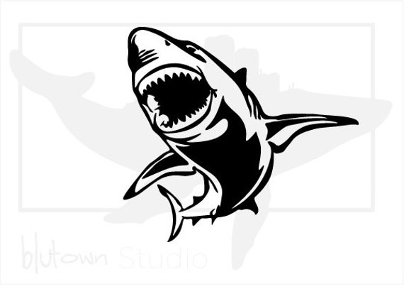Angry Shark SVG PNG PDF Digital Download - Etsy Australia
