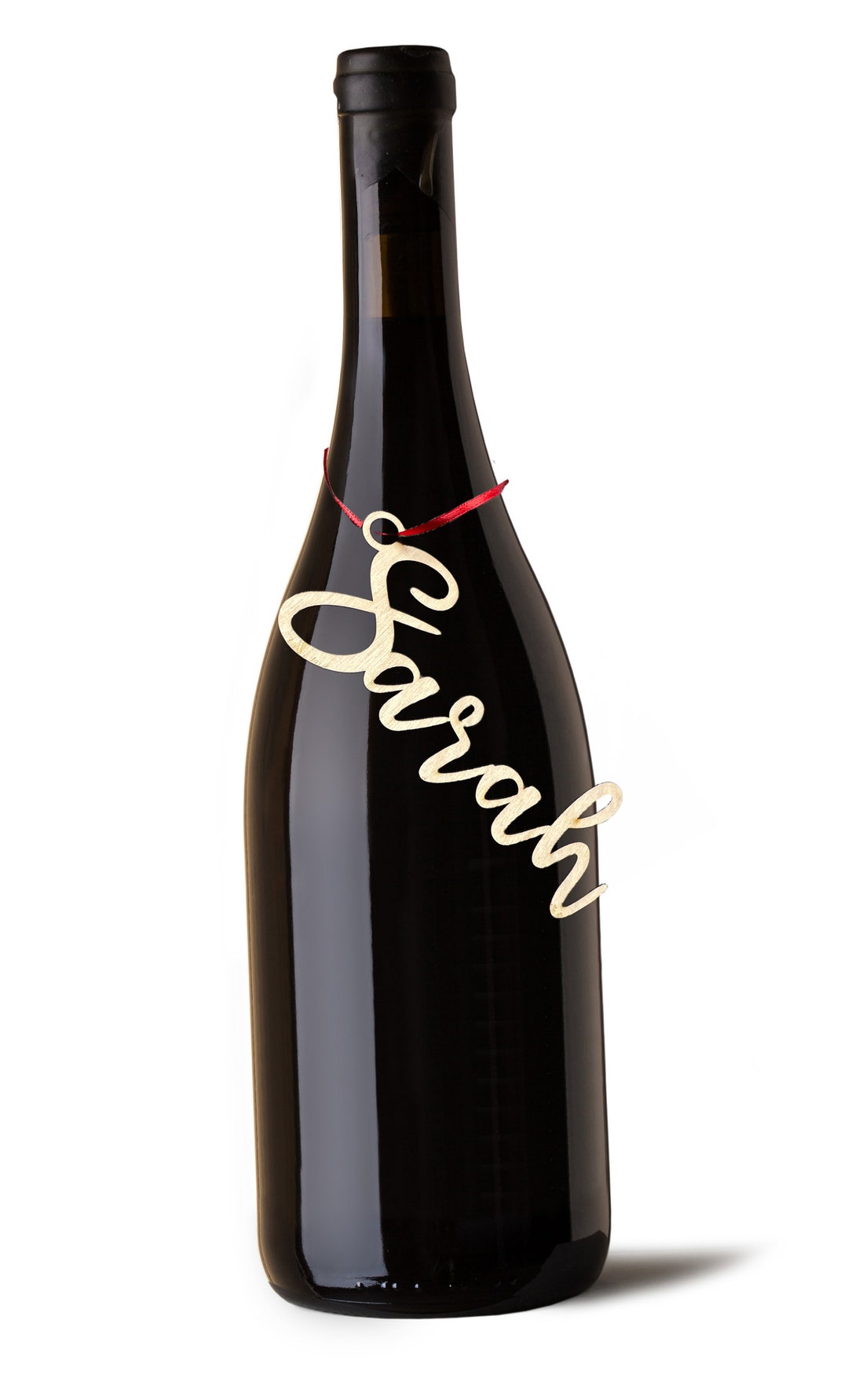 Wooden Gift Tag Name Cutouts, Wooden Lasered Name Ornament