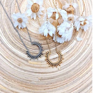Louisa necklace Gold silver necklace Boho chic necklace Minimalist necklace Valentine's Day necklace Gift idea