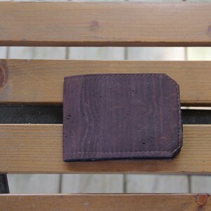Cartera Bifold Marrón Corcho con RFID