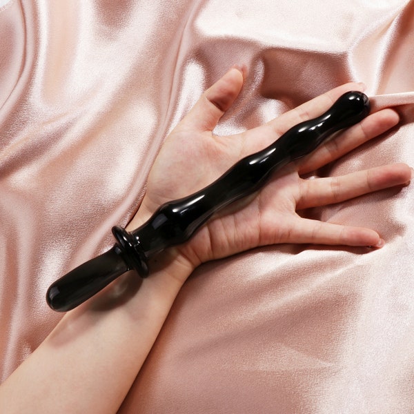 Glass Dildo/Pleasure Wand/Holographic Glass Wand/Dildo Crystal Sex Toy/Anal Butt Plug/BDSM Handmade Gift/Mature