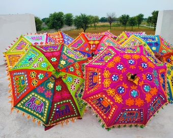 Wholesale Lot Of Indian Wedding Decorative : Traditional Birthday Christmas Home Decor Boho Umbrella Garden Decor Umbrella