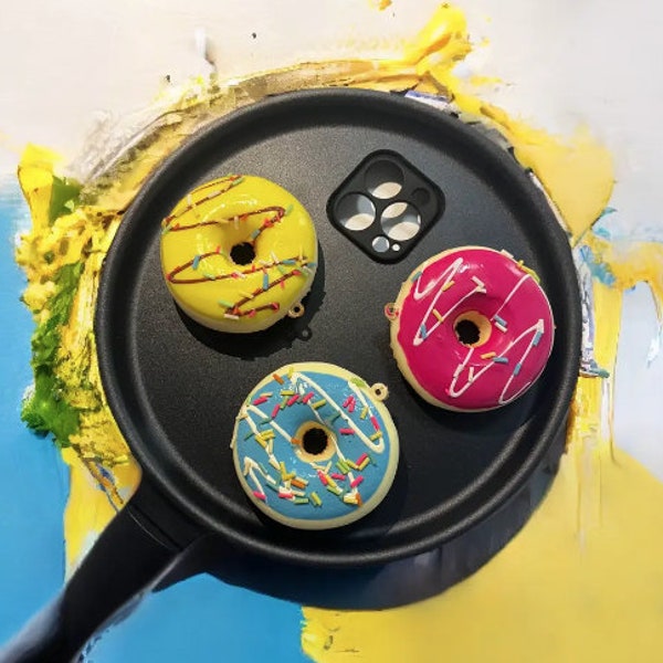 funny doughnut frying Pans iPhone Case,Love Omelette and ice cream iPhone Case,frying pan phone case,iPhone 11 12 13 14 Pro Max iphone Case