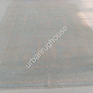 Cream Muted High Quality Modern Oushak Rug Premium Wool Hand Knotted OUSHAK RUG CUSTOMIZE in any size, for living room or every where