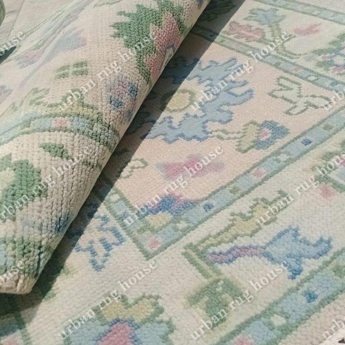 Oyster Pink and Green Oushak Rug 2.6x12/2.5x18, Vintage Rug for Bedroom ,living Room, Entryway ,modern Handmade ,unique Rug Fast Delivery - Etsy